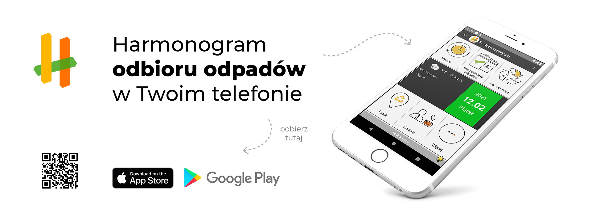 Harmonogram odbioru odpadów w telefonie